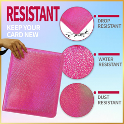 9 Pocket Card Binder - 1080 Double Sided Pocket PU Premium Zip Trading Card Bind - Image 3