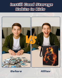 For 9 Pocket Trading Card Binder for 900 Cards - Large Capacity Card Collection - Image 3