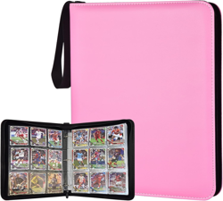 Portable 9-Pocket Trading Card Binder, Holds 1080 Cards with 60 Removable Sleeve - Image 1