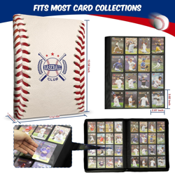 Baseball Card Binder 16 Pocket, Premium 1000+ Cards PU Cover Trading Sports Card - Image 3