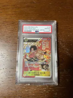 One Piece Ace OP07-119 Flagship Battle PSA10 SEC Promo Winner Card - Image 1