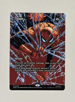 Tangle Borderless Non Foil Regular Marvel's Spiderman MTG Marvel MAR 0038 - Image 1