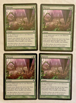 4x Harrow Zendikar MTG Magic the Gathering LP - Image 1