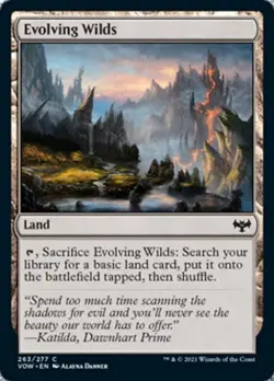 Evolving Wilds -Foil Near Mint MTG Innistrad: Crimson Vow - Image 1