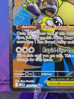 Mega Kangaskhan EX 164/132 Mega Evolution Ultra Rare Full Art Pokemon TCG - Image 5