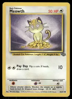 Pokemon Jungle #56/64 Meowth Common - Image 1