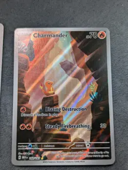 Pokemon 151 Charmander Charmeleon Charizard Ex Full Art Lot Of 3 Cards NM - Image 3