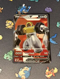 Pokemon Cards Melmetal V 075/078 Full Art Ultra Rare Pokemon Go - (NM) - Image 1