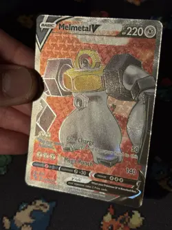 Pokemon Cards Melmetal V 075/078 Full Art Ultra Rare Pokemon Go - (NM) - Image 2