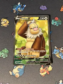 Pokemon Cards Slaking V 077/078 Full Art Ultra Rare Pokemon Go - (NM) #1 - Image 1