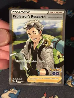 Pokemon Cards Professor’s Research 078/078 Full Art Ultra Rare Pokemon Go - (NM) - Image 2