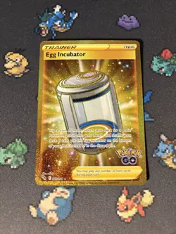 Pokemon Cards Egg Incubator 087/078 Gold Secret Rare Pokemon Go - (NM) - Image 1