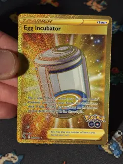 Pokemon Cards Egg Incubator 087/078 Gold Secret Rare Pokemon Go - (NM) - Image 2