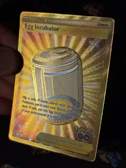 Pokemon Cards Egg Incubator 087/078 Gold Secret Rare Pokemon Go - (NM) - Image 3