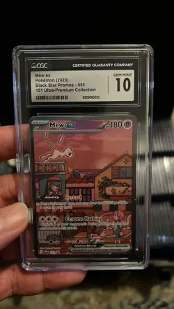 CGC 10 Mew ex 053 Pokemon 151 Ultra Premium Collection Black Star Promo Alt Art - Image 1