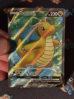Pokemon Cards Dragonite V 076/078 Full Art Ultra Rare Pokemon Go - (NM) - Image 2
