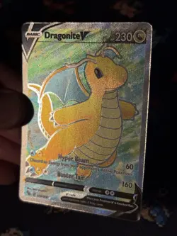 Pokemon Cards Dragonite V 076/078 Full Art Ultra Rare Pokemon Go - (NM) - Image 3