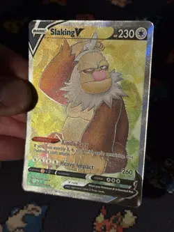 Pokemon Cards Slaking V 077/078 Full Art Ultra Rare Pokemon Go - (NM) #2 - Image 2