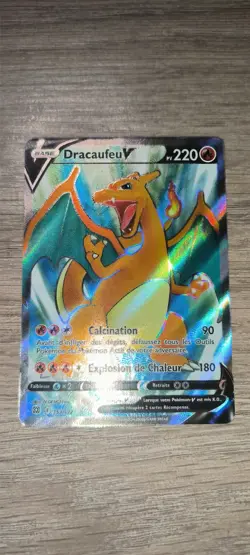 carte Pokemon Dracaufeu V 153/172 EB09 - Stars Etincelantes FR - Image 2
