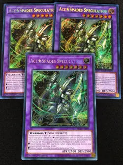 Yugioh Ace Spades Speculation BLTR-EN039 1st Secret x3 (NM) - Image 1
