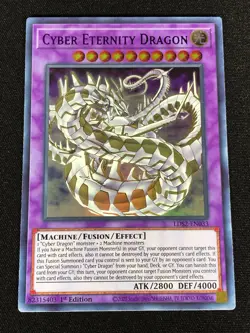 Yugioh Cyber Eternity Dragon LDS2-EN033 1ST Ultra (NM) - Image 1