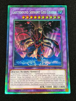 Yugioh Earthbound Servant Geo Grasha MZMI-EN031 1ST Collectors (NM) - Image 1