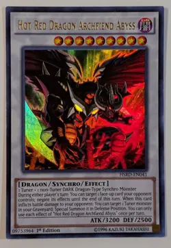 Yugioh Hot Red Dragon Archfiend Abyss HSRD-EN041 1st Ultra (NM) - Image 1