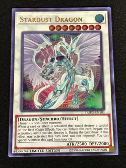 Yugioh Stardust Dragon DUPO-EN103 Ultra (NM) - Image 1