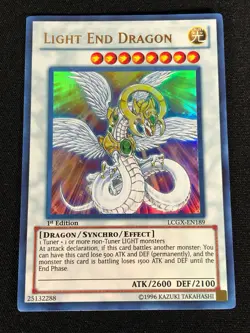 Yugioh Light End Dragon LCGX-EN189 1st Ultra (NM) - Image 1