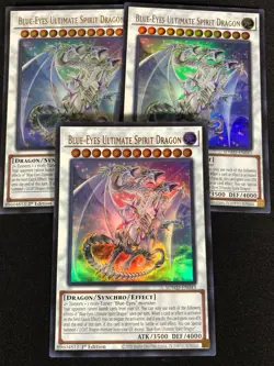 Yugioh Blue-Eyes Ultimate Spirit Dragon SDWD-EN043 1st Ultra x3 (NM) - Image 1