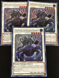 Yugioh Tsuchigumo The Poisonous Mayakashi HISU-EN033 1st Secret x3 (NM) - Image 1