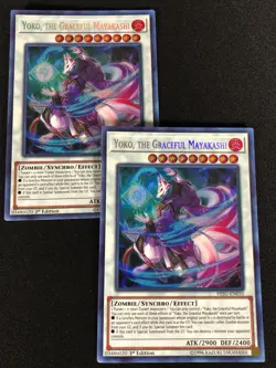 Yugioh Yoko The Graceful Mayakashi HISU-EN035 1st Secret x2 (NM) - Image 1
