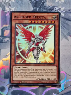 DESO-EN050 Archlord Kristya Super Rare 1st Edition Near Mint YuGiOh TCG - Image 1