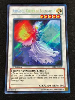 Yugioh Armades, Keeper of Boundaries JOTL-EN045 1st Secret (NM) - Image 1