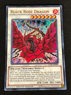 Yugioh Black Rose Dragon LC05-EN004 Ultra (NM) - Image 1