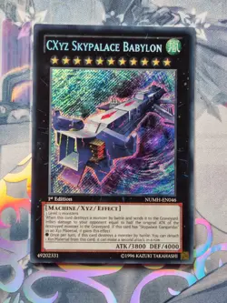 NUMH-EN046 CXyz Skypalace Babylon Secret Rare 1st Edition Near Mint YuGiOh TCG - Image 1