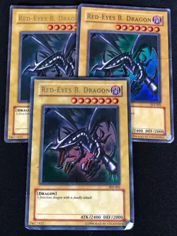 Yugioh Red-Eyes B. Dragon SDJ-001 Ultra x3 (HP) - Image 1