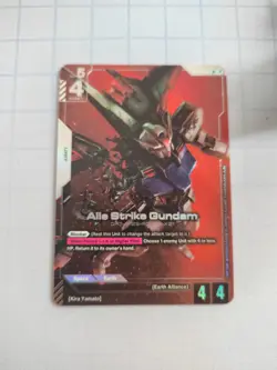 Gundam Card Game - Wing Strike Gundam ST04-001 LR+ Beta Version - Image 1