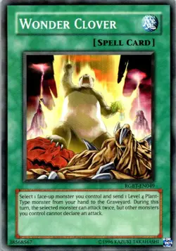 Wonder Clover RGBT-EN049 Yu-Gi-Oh! Card Light Play Unlimited - Image 1