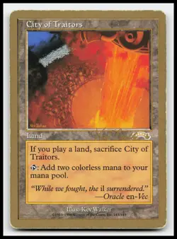 City of Traitors World Championship Decks Gold Border Magic The Gathering Card - Image 1