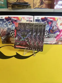 Gundam Card Game Newtype Rising Kshatriya GD01-044 LR Playset (x4) - Image 1