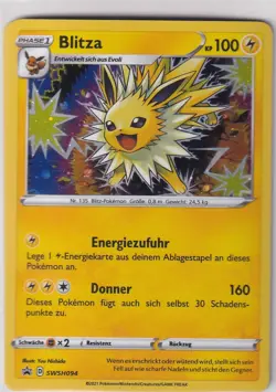 Pokemon Karte Trading Card Promo Nr. SWSH094 Blitza Holo deutsch - Image 1