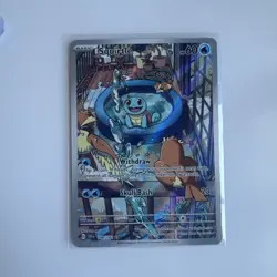 Squirtle Illustration 148/142 Stellar Crown Holo Card in Near Mint Condition - Image 2
