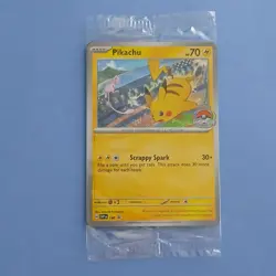 Pikachu Pokemon Scarlet & Violet Black Star SVP 190 Factory Sealed Promo Card - Image 1