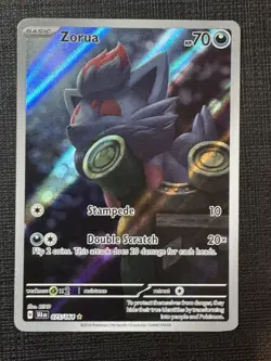 Pokemon TCG Zorua 075/064 Illustration Shrouded Fable Rare Card, Mint Condition - Image 1