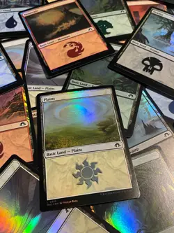 100 Magic the Gathering FOIL Basic Lands - Bulk Lot MTG - Image 1