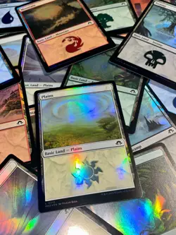 100 Magic the Gathering FOIL Basic Lands - Bulk Lot MTG - Image 2
