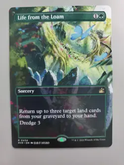 MTG Life from the Loam Ravnica Remastered 0434 Borderless Anime Rare - Image 1