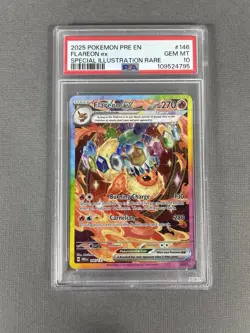 FLAREON EX #146 2025 POKEMON PRE EN-PRISMATIC EVOLUTIONS - PSA 10 - Image 4