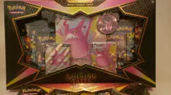 Pokemon Shining Fates Lot of Pikachu Box, Crobat Premium Box and Dedenne Mad Pin - Image 3
